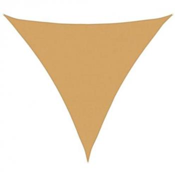 Cobertura de sol triangular vidaXL 6x6x6 m 160 g/m² areia