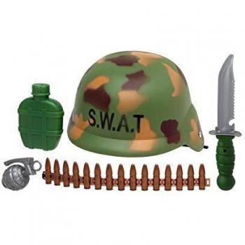 Kit Eroi di Polizia 38368 – 5 Pezzi Verde Camuffamento 33x28 cm