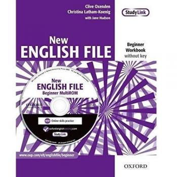 New english file beginner: workbook with multirom pack