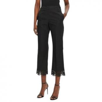 Capri Cropped Duo in Cotone Nero 40