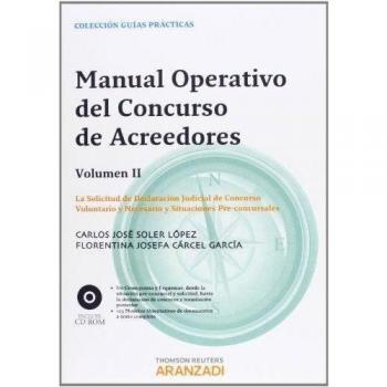 Manual operativo del concurso de acreedores. Volumen II