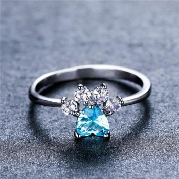 Animal Footprint Ring for Women