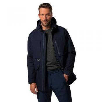 JAY-PI Herren Ski-Jacke, große Größen, mit Reflektor-Detail, blau, 7XL