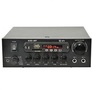 QTX 2CH Bluetooth Stereo Amplifier with USB and SD Card Slot
