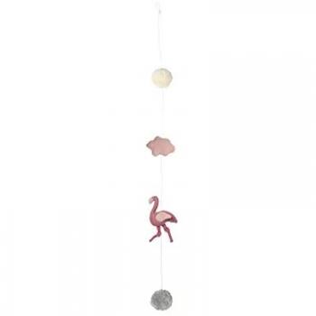 Nordic Coast Kinderzimmer Girlande – Flamingo Jersey Klein