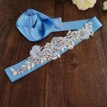 Cinturón Elegante para Boda con Detalles Florales