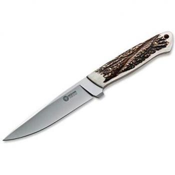 Boker 02BA736H Arbolito Knife – 3.25 T6MoV Drop Point, Stag Handle