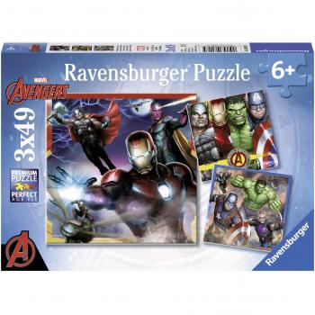 Marvel Avengers Assemble – Ravensburger Puzzle 8017 (3‑Pack)