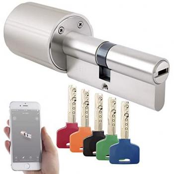 Verrou intelligent VisorTech TSZ‑570, compatibilité ZigBee, 5 clés d’accès