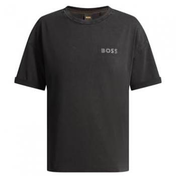 T-shirt BOSS Relaxed Fit Donna Nero
