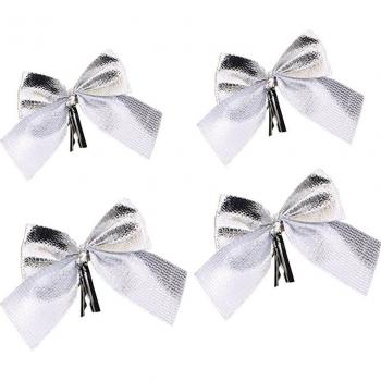 12PCS Polyester Christmas Bows for Tree