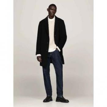Tommy Hilfiger Cappotto Nero Monopetto XL