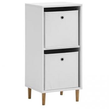 Schmidmeyer Torge Stapelregal – weiß, 38,2 × 84,8 × 38,2 cm (FSC-zertifiziert)