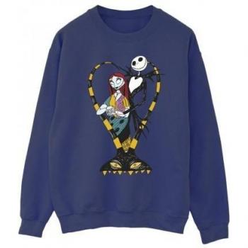 Herren‑Jack Herz Pullover L Schwarz – Nightmare Before Christmas