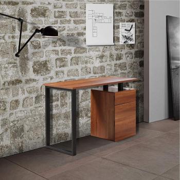 Walnut Computer Desk, Modern Style