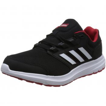 Adidas Galaxy 4 M, Scarpe da Running Uomo, Nero (Core Black/Ftwr White/Scarlet), 41 1/3 EU