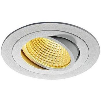 SLV NEW TRIA LED DL ROUND Set, mattweiss, 12W, 38Â°, 2700K, inkl. Treiber, Clipfed