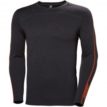 Herrenmerino Crew Lifa – Helly Hansen – Ebenholz – Medium Größe