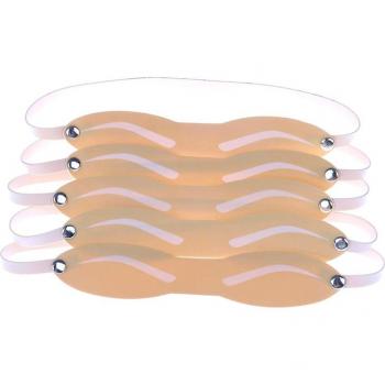 5PCS Reusable Eyebrow Stencil Set for Makeup, Tattoo, and Practice Use