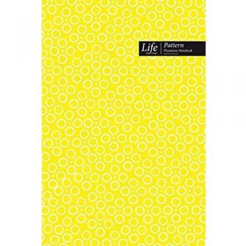 Ringed Dots Pattern Composition Notebook, Dotted Lines, Wide Ruled Medium Size 6 x 9 Inch