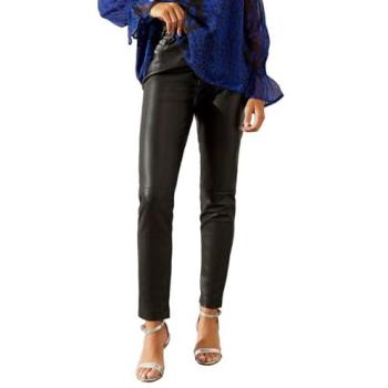 Wallis Black Faux Leather Women's Jeans – 8