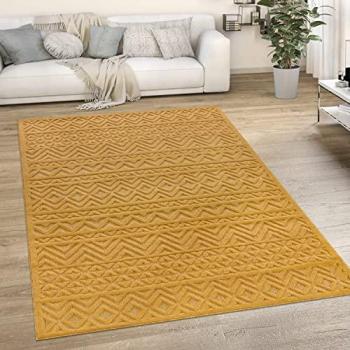 Tappeto da Esterno Giallo Tondo 160 cm