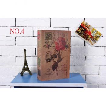 S10 Hidden Safe Combination Lock Key Lock Steel Simulation Book 118x115x55mm