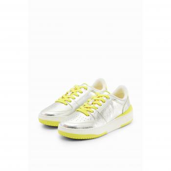 Desigual Sneakers Retro Plata UK 6