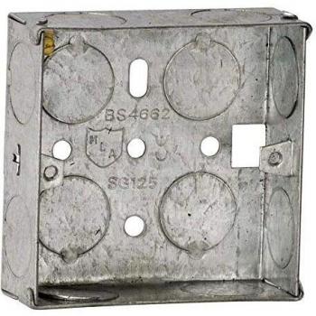 10-Pack MLA SG125 Galvanized Steel 1‑Gang Box