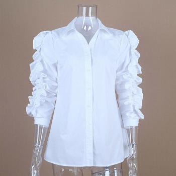 TWOTWINSTYLE White Drawstring Casual Shirt