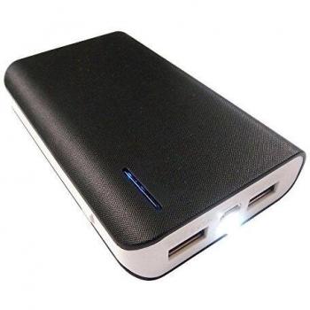 TwinCharge 6000 mAh Mobile Power Bank with Built‑in Lamp