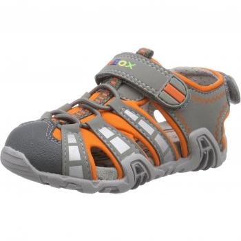 Geox B Sandal Kraze B Scarpe Walking Baby, Bambino, Grigio (Grey (Gy/Orange)), 20