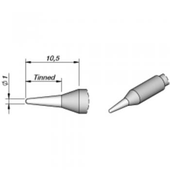 JBC Lötspitze Rundform 1.0 mm für Lötgeräte
