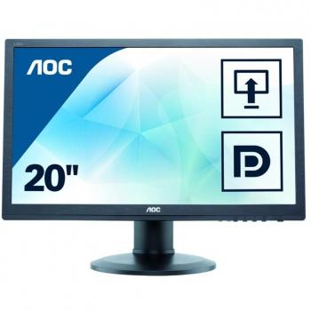 AOC M2060PWQ schwarz 49,60 cm (19,5) – Monitor mit Höhenverstellung, Pivot, VGA, DisplayPort