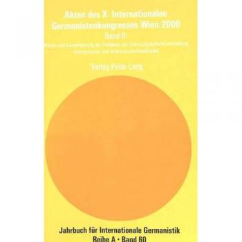 Akten des X. Internationalen Germanistenkongresses Wien 2000: «Zeitenwende