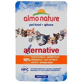 Almo Nature Alternative Assortiment de 24 sachets de nourriture humide pour chat (Maquereau)