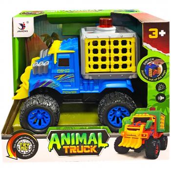 Dino Truck met Kooi, Licht en Geluid