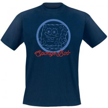 Men’s SpongeBob Square T‑Shirt – Navy, S‑3XL