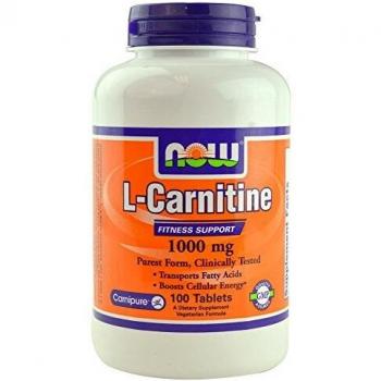 Now Foods, L-Carnitin, 1000 mg, 100 Tabletten