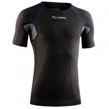 T‑shirt Lurbel Cristallo Noir-Bleu, Manches Courtes – L
