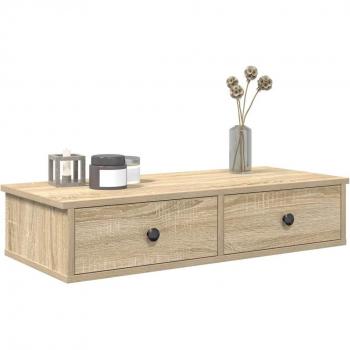 Estantería de Pared Maison Exclusive Roble Sonoma con Cajones, 70cm
