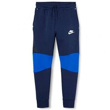 Nike B NSW TCH FLC Pantaloni Sportivi Bambino Midnight Navy/White XL