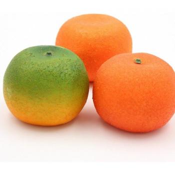 4PCS 7.6CM Orange Simulation Fruit for Garden Decoration