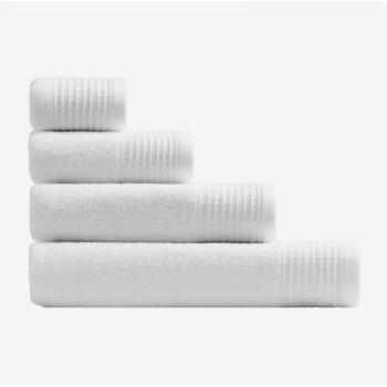 Sklum Blanc: serviette coton éponge bordure