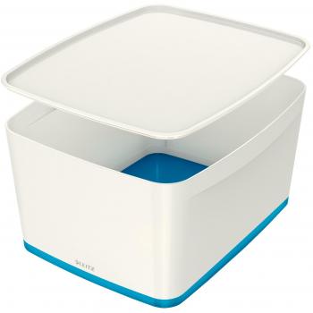 Leitz MyBox Aufbewahrungsbox, Mittel, Blickdicht, Blau, Kunststoff, 52164034