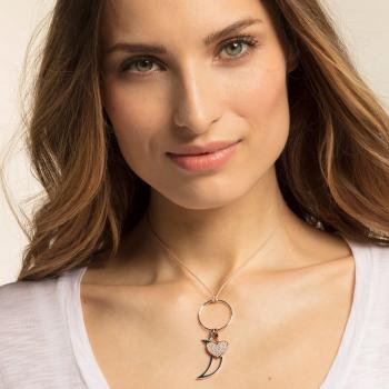 Thomas Sabo colgante charm corazón pavé plata 1569-416-14