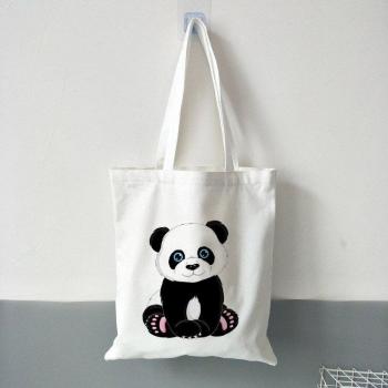 Sac à bandoulière réutilisable panda
