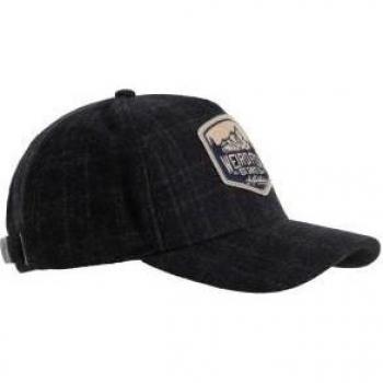Weird Fish Unisex Rosthwaite Checkered Flannel Cap One Size chocolate