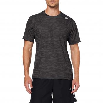 Adidas Freelift_tech Fitted T-Shirt für Männer, gestreift, Schwarz/Weiß, S