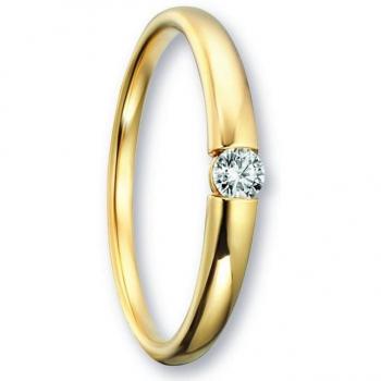 Damen‑Schmuck: ONE ELEMENT 0,09 ct Diamantring aus 585‑Gelbgold